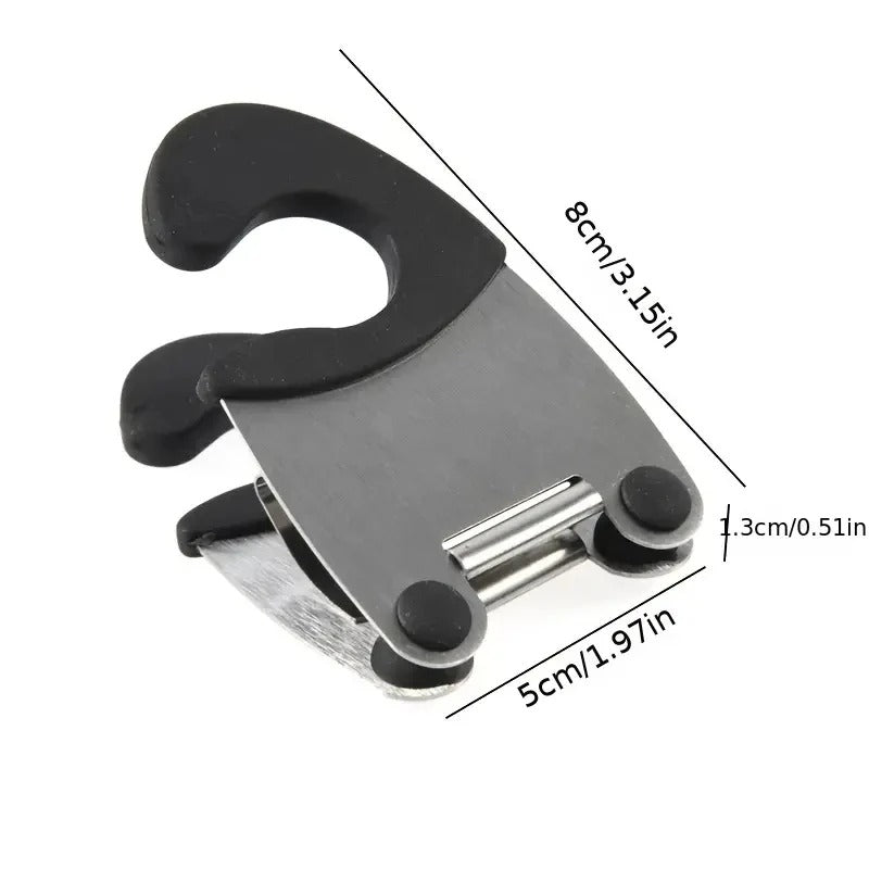 Stainless Steel Spoon Holder Clip for Pot Rim - 2Pcs