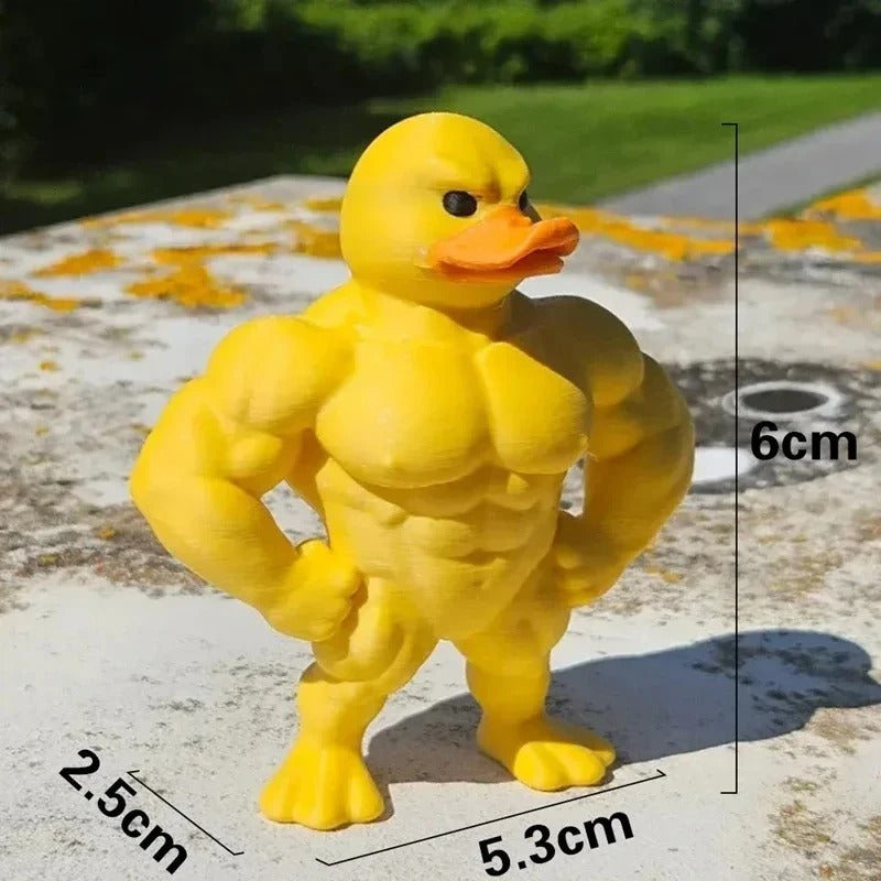 Muscular Duck Statue