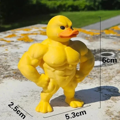 Muscular Duck Statue