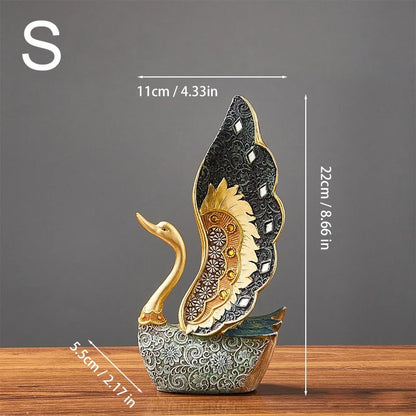 Royal Swan Sculpture Set – 2pcs