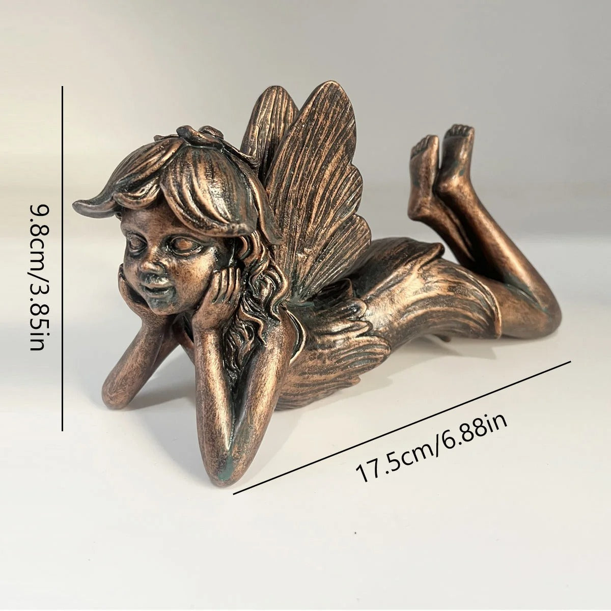 Lying Garden Fairy Figurine