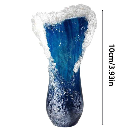 Creative Ocean Wave Resin Vase