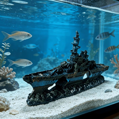 Sunken Ship Aquarium Decoration