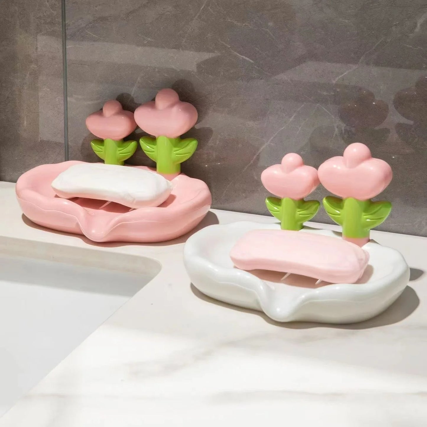 Creative Flower Soap Holder - 2 pcs
