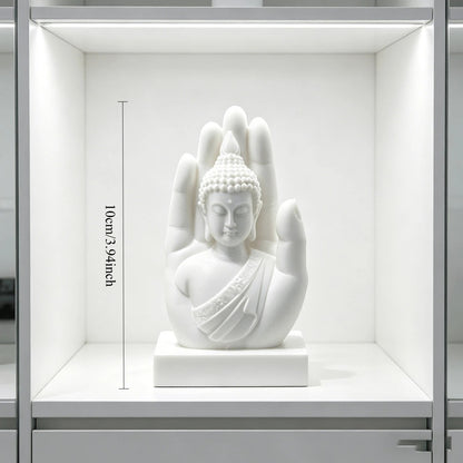 Palm Buddha Statue – Zen Meditation