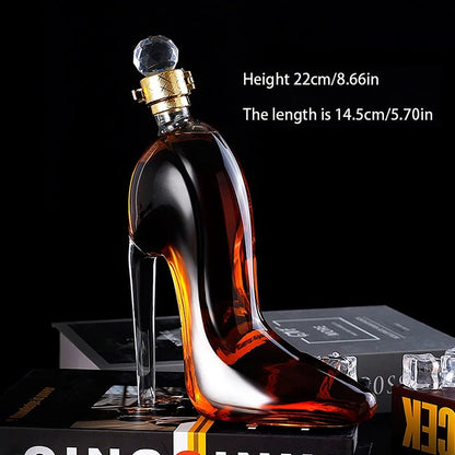 Luxury High Heel Glass Decanter