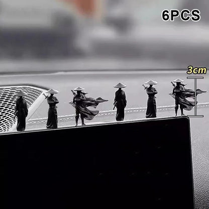 6-Piece Mini Swordsman Figurine Set