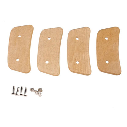 4PCS Wooden Grill Pan Handles – Heat-Resistant Anti-Scald Grips