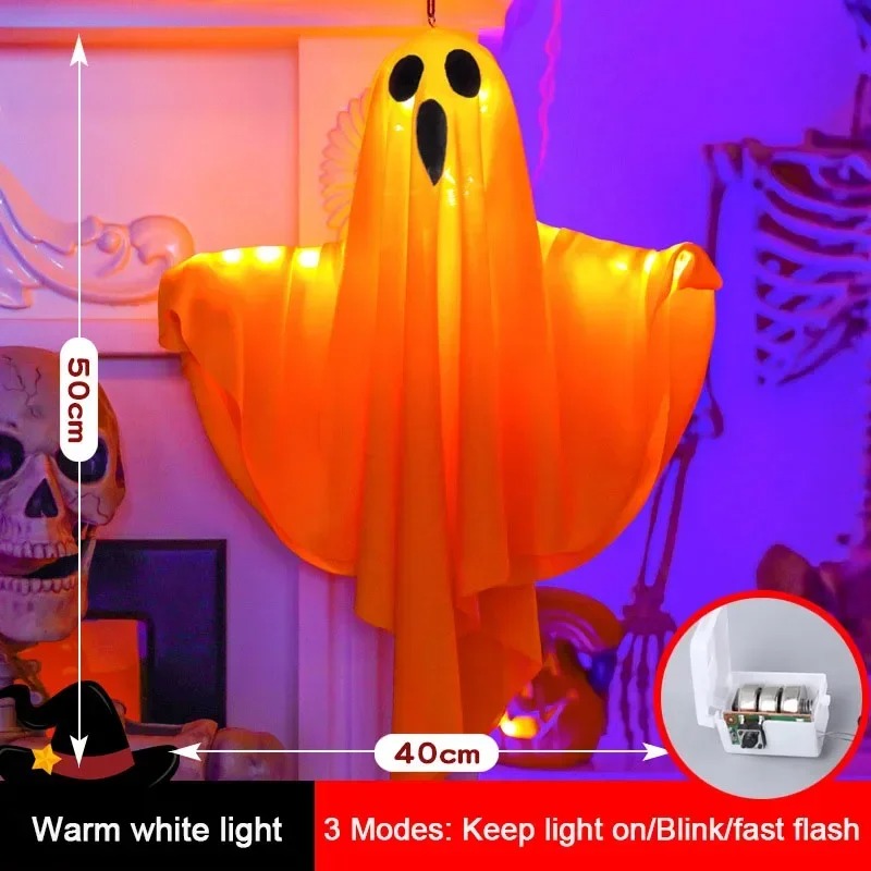 Spooky LED Ghost Lantern for Home & Yard Decor