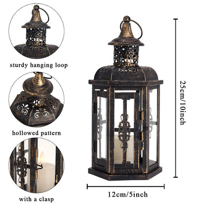 Vintage Nordic Hanging Candle Lantern