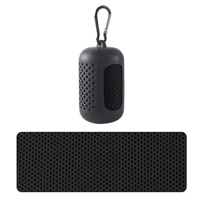 Cooling Towel with Portable Case and Carabiner – Quick-Dry, Super Absorbent