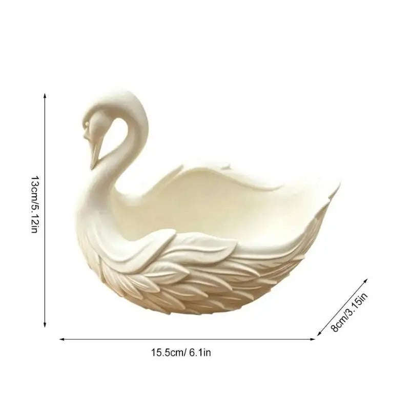 Elegant Swan Catch-All Bowl