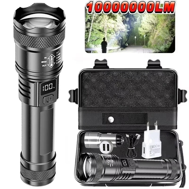 Ultra Bright Rechargeable LED Flashlight SET