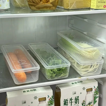 5pcs Fridge Organizer Boxes – Airtight Food Storage Containers with Lids