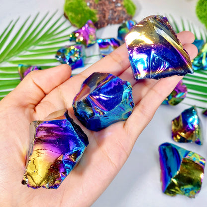 5 Random Aura Obsidian Gemstones