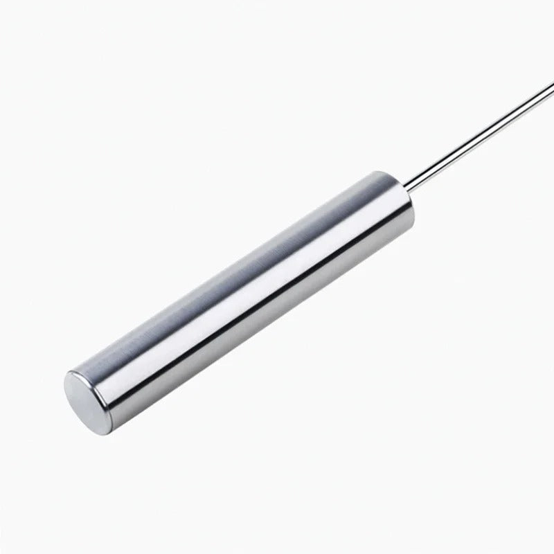 Semi-Automatic Stainless Steel Egg Beater – Hand Push Rotary Whisk