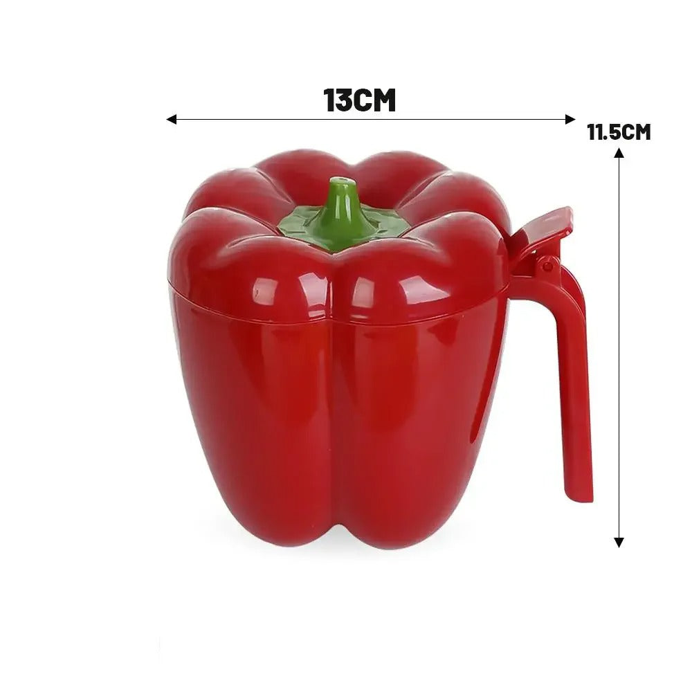 4-in-1 Bell Pepper Spice Jar Set with Spoons