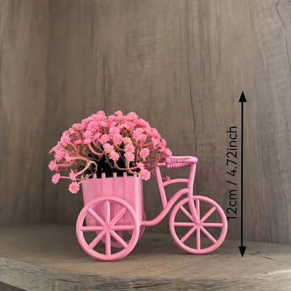 Mini Bicycle Flower Basket - Desktop & Shelf Decor