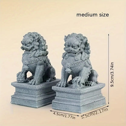 Guardian Lion Statue Set 2(PCS)