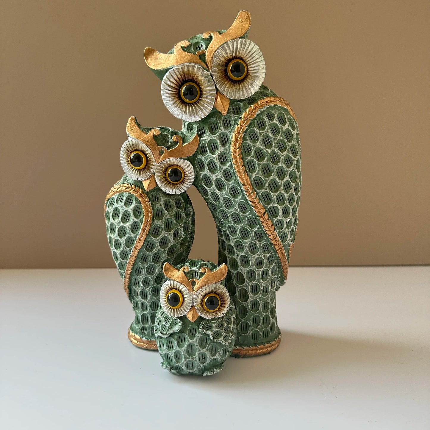 Cute Owl Family Figurine - 3pcs