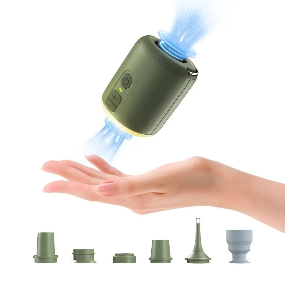 Portable Electric Air Pump with Camping Light