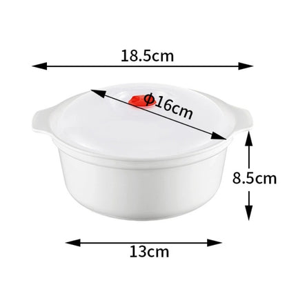 Microwave-Safe Plastic Bowl Set with Lids – 3pcs