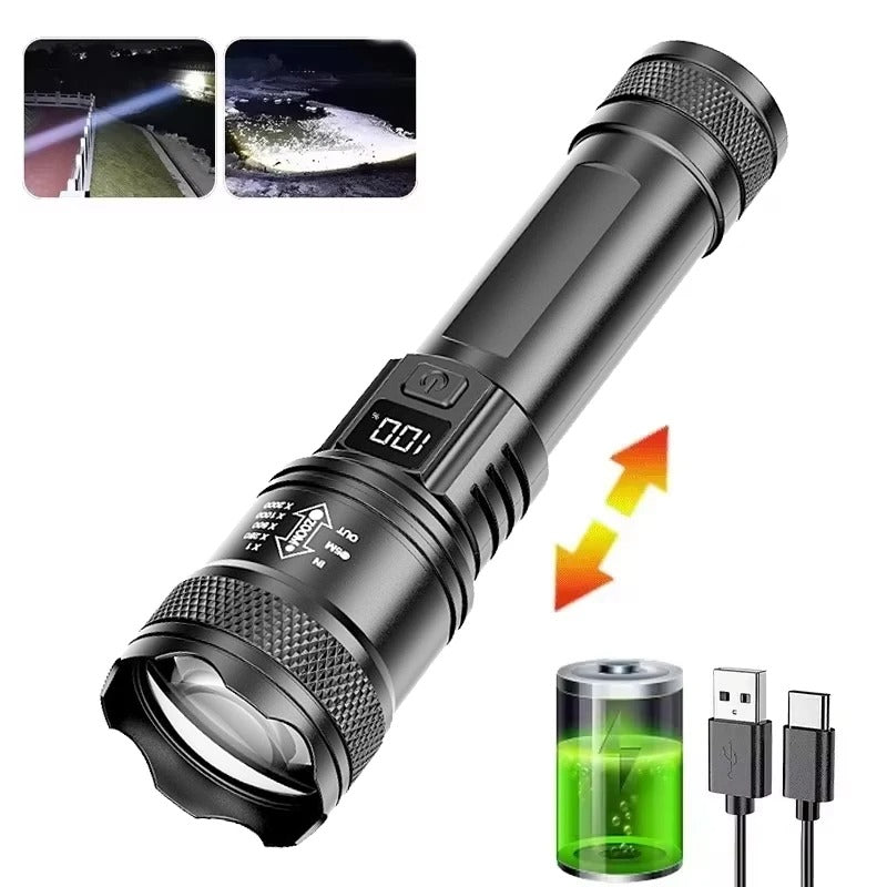 Ultra Bright Rechargeable LED Flashlight SET
