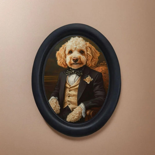 Vintage Gentleman Dog Wall Decor
