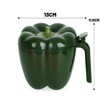 4-in-1 Bell Pepper Spice Jar Set with Spoons