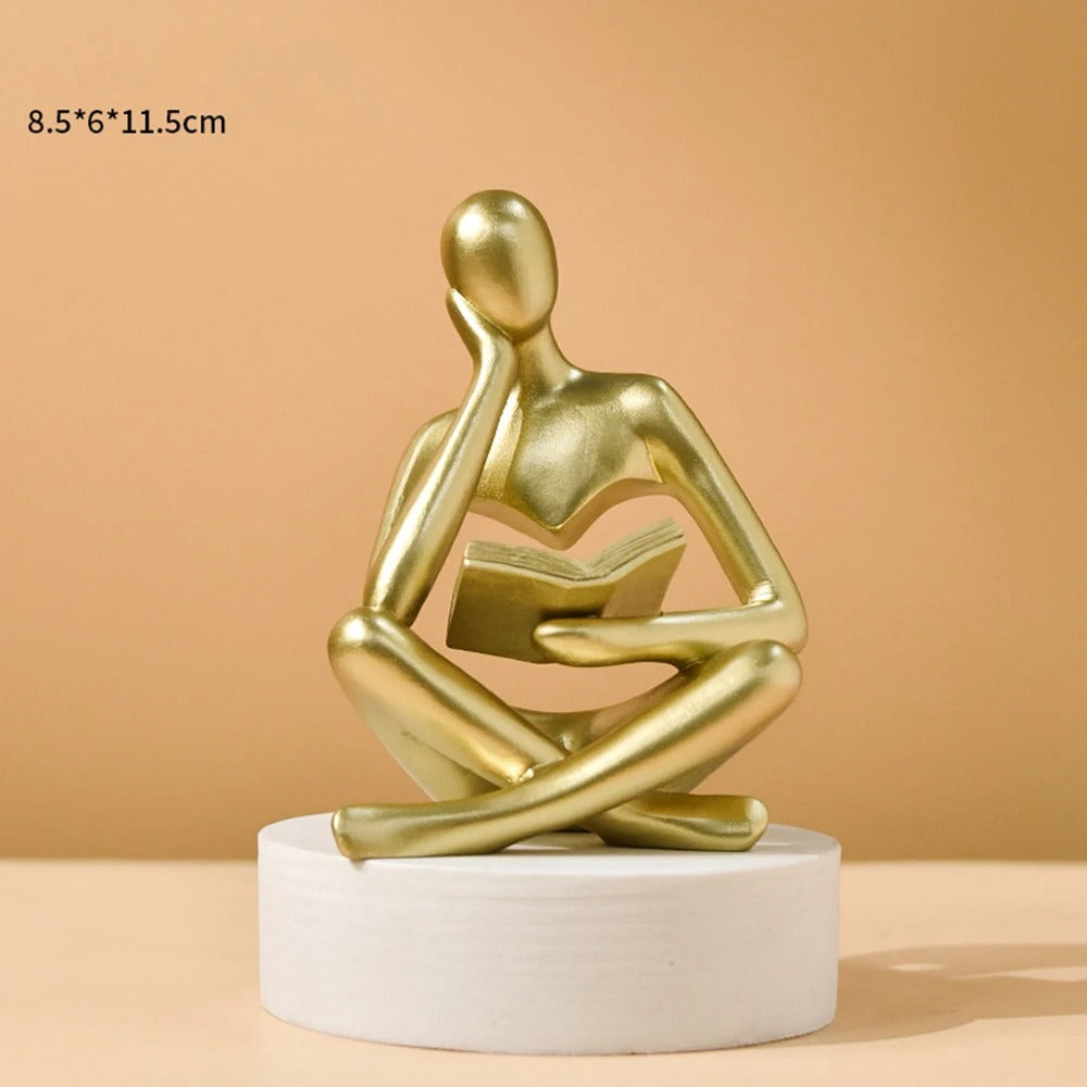 Abstract Thinker Sculpture