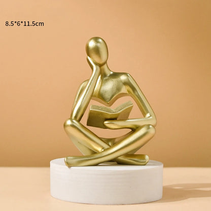 Abstract Thinker Sculpture