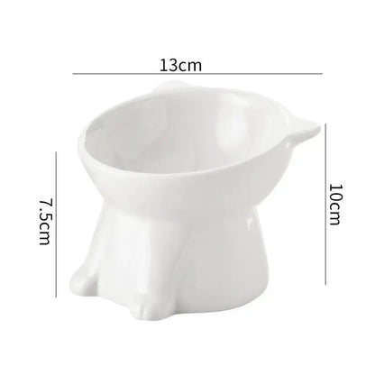 Elevated Cat Bowl – Raised Tilted Feeder