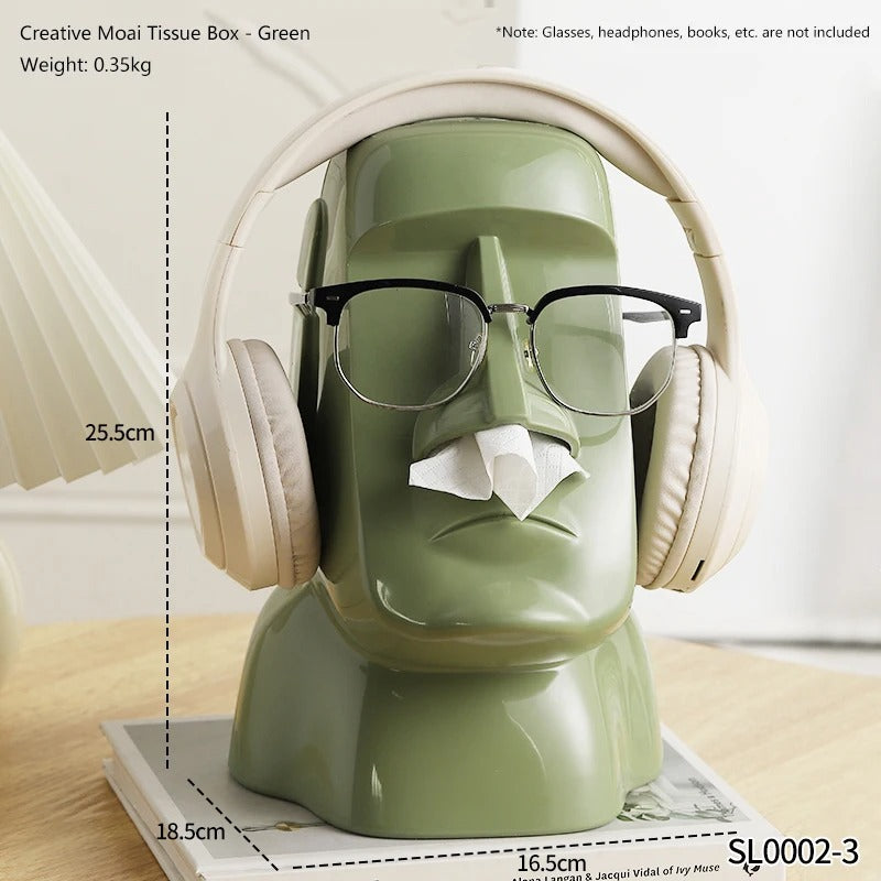 Statue Tissue Box & Glasses Holder