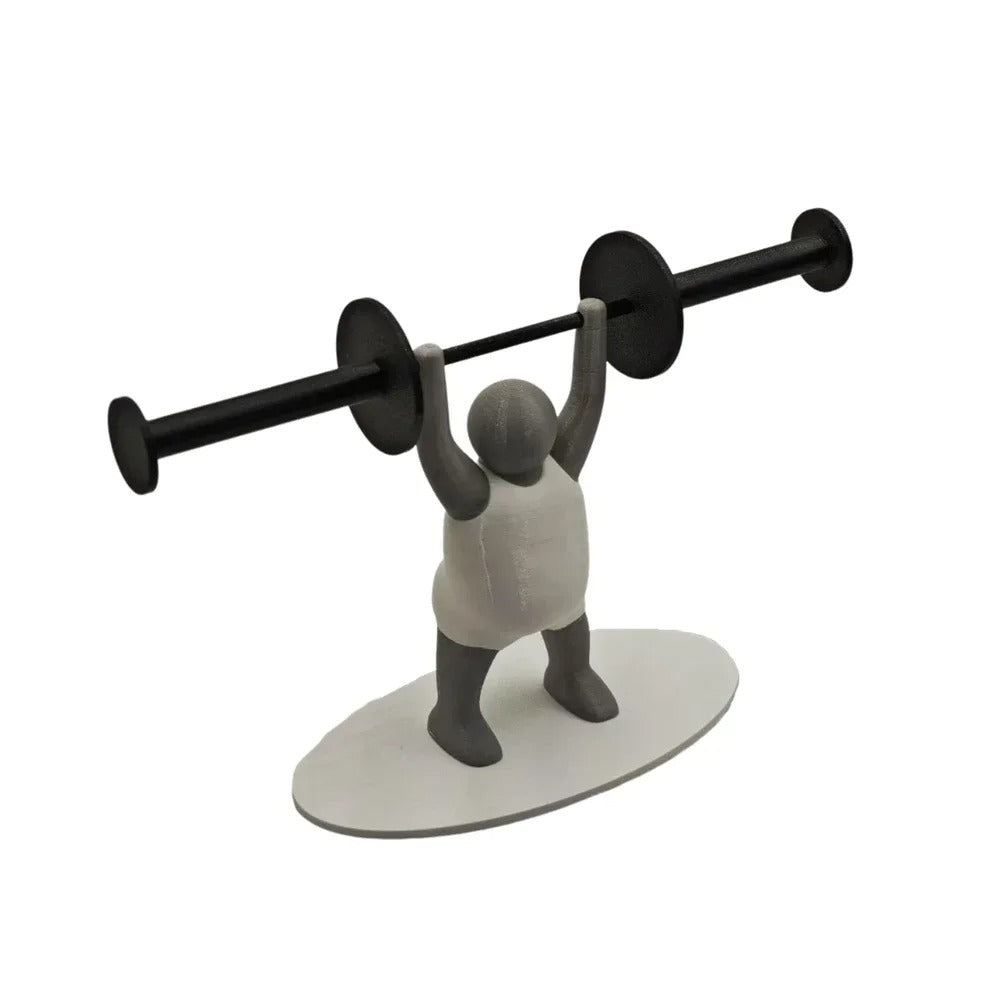 Funny Weightlifting Toilet Paper Holder