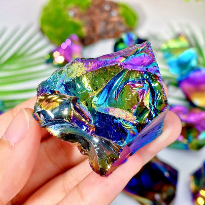 5 Random Aura Obsidian Gemstones