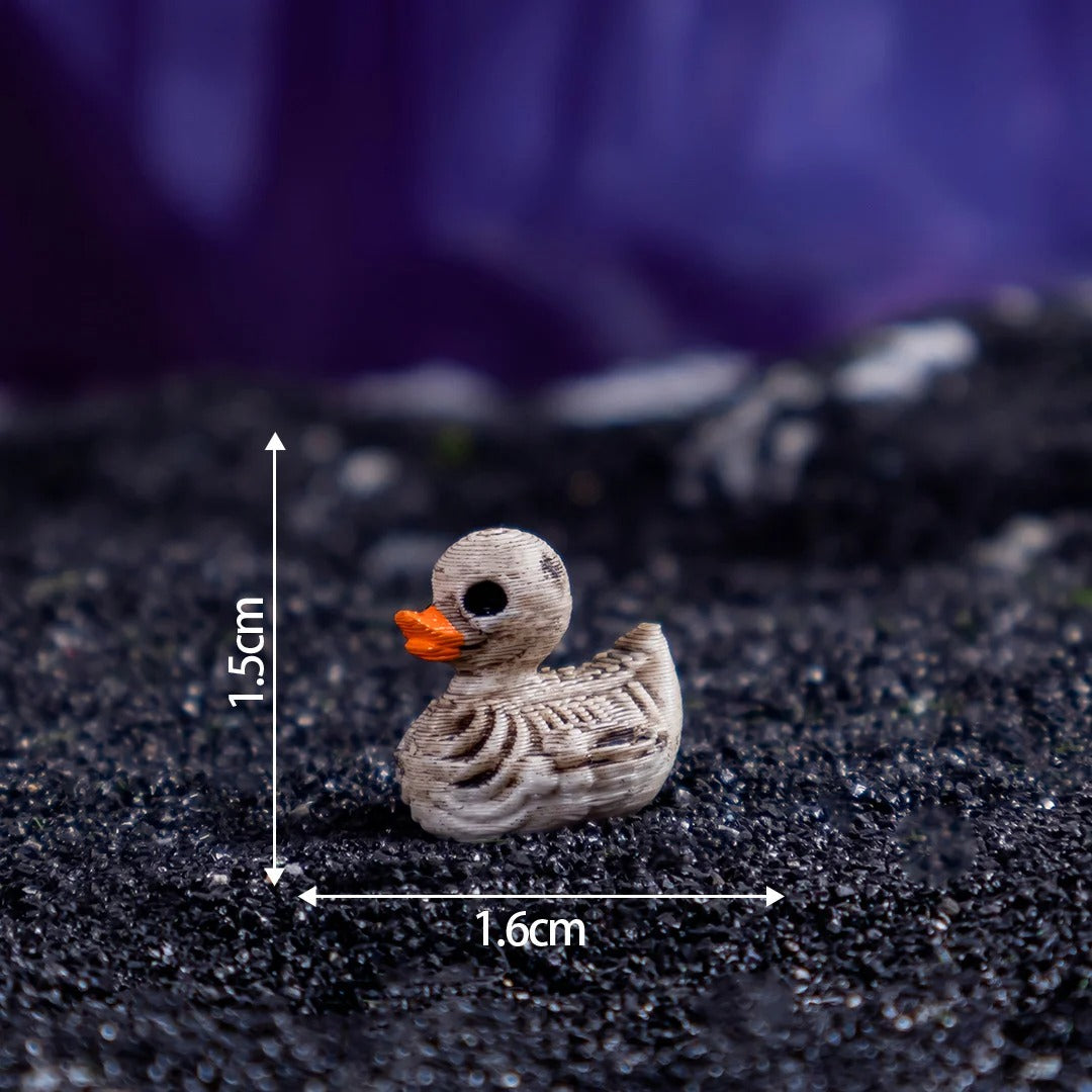 20-Piece Skull Duck Resin Ornament Set