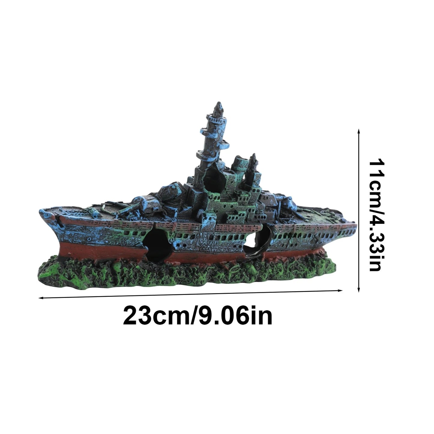 Sunken Ship Aquarium Decoration