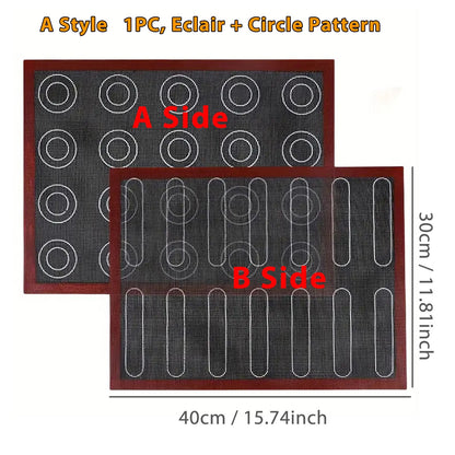Reusable Silicone Baking Mat for Cookies & Bread