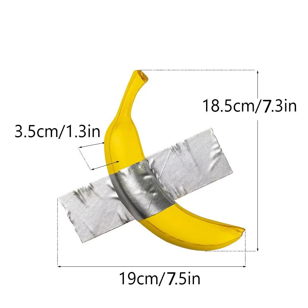 The Duct-Taped Banana Sculpture