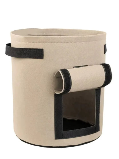 Large Reusable Felt Planting Bag with Handles