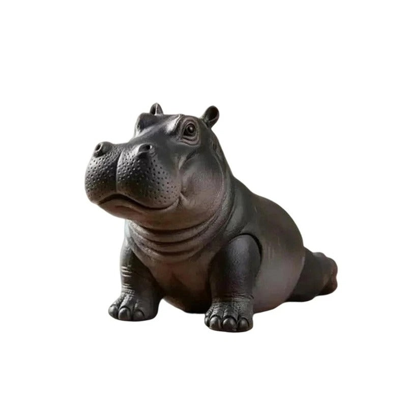 Yoga Hippo Statue Home & Office Decor - Set 8 Pieces