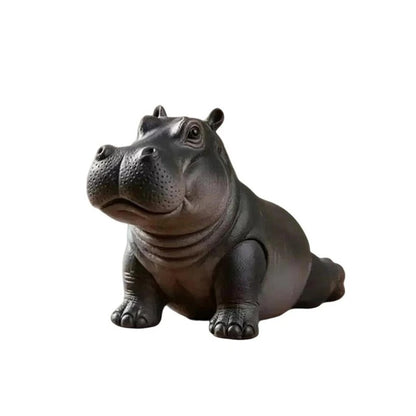 Yoga Hippo Statue Home & Office Decor - Set 8 Pieces