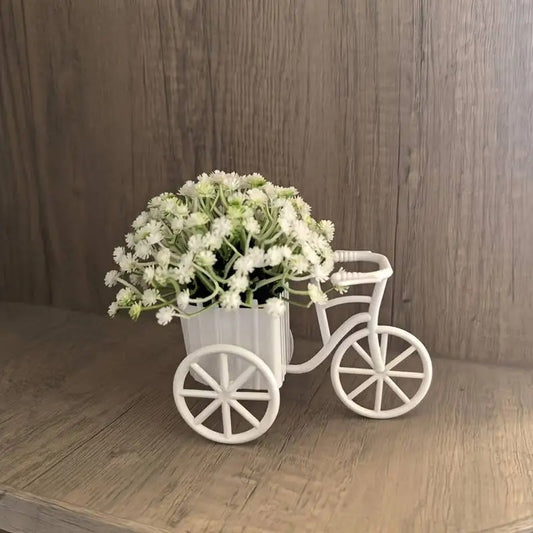 Mini Bicycle Flower Basket - Desktop & Shelf Decor