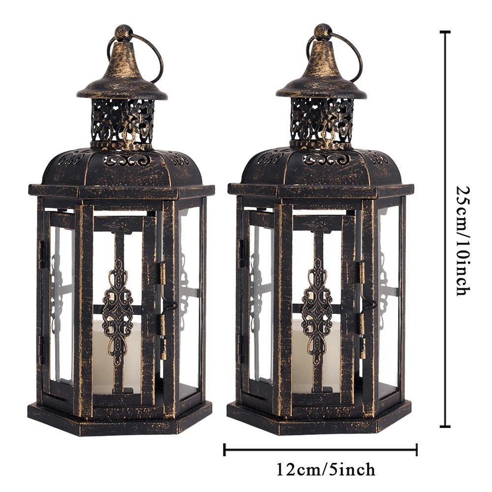 Vintage Nordic Hanging Candle Lantern
