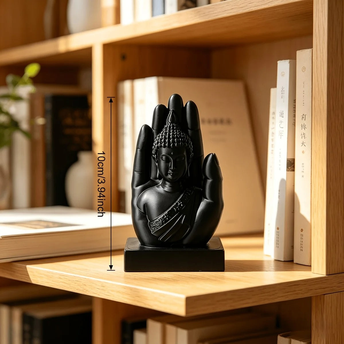 Palm Buddha Statue – Zen Meditation