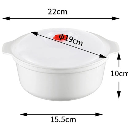 Microwave-Safe Plastic Bowl Set with Lids – 3pcs