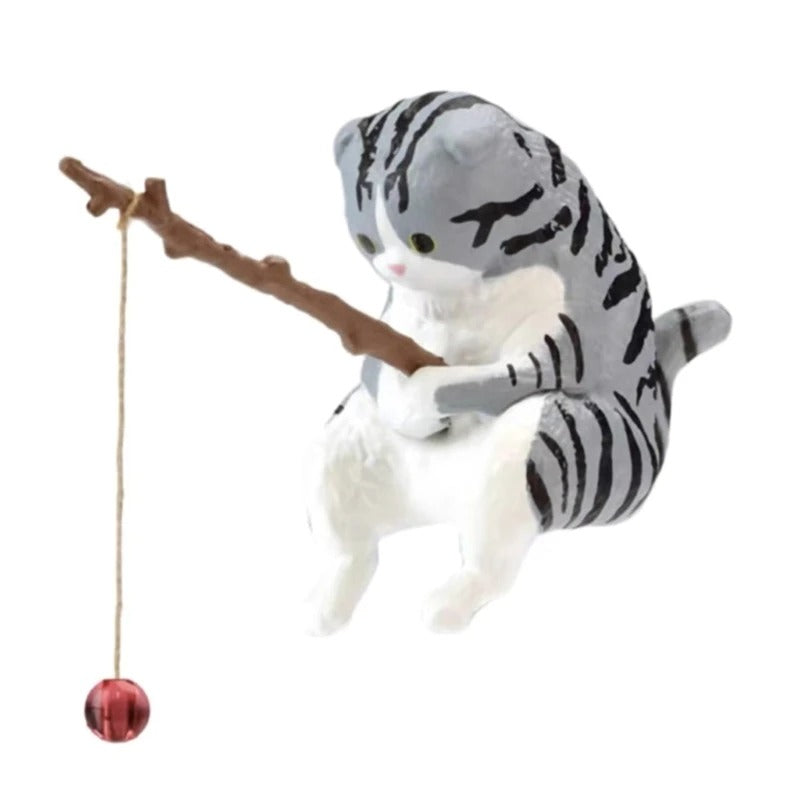 Fishing Cat Resin Figurine - All Pieces Included