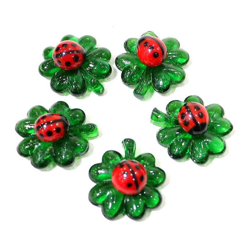 Lucky Ladybug Clover Leaf Decor Set (20pcs)