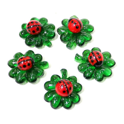 Lucky Ladybug Clover Leaf Decor Set (20pcs)