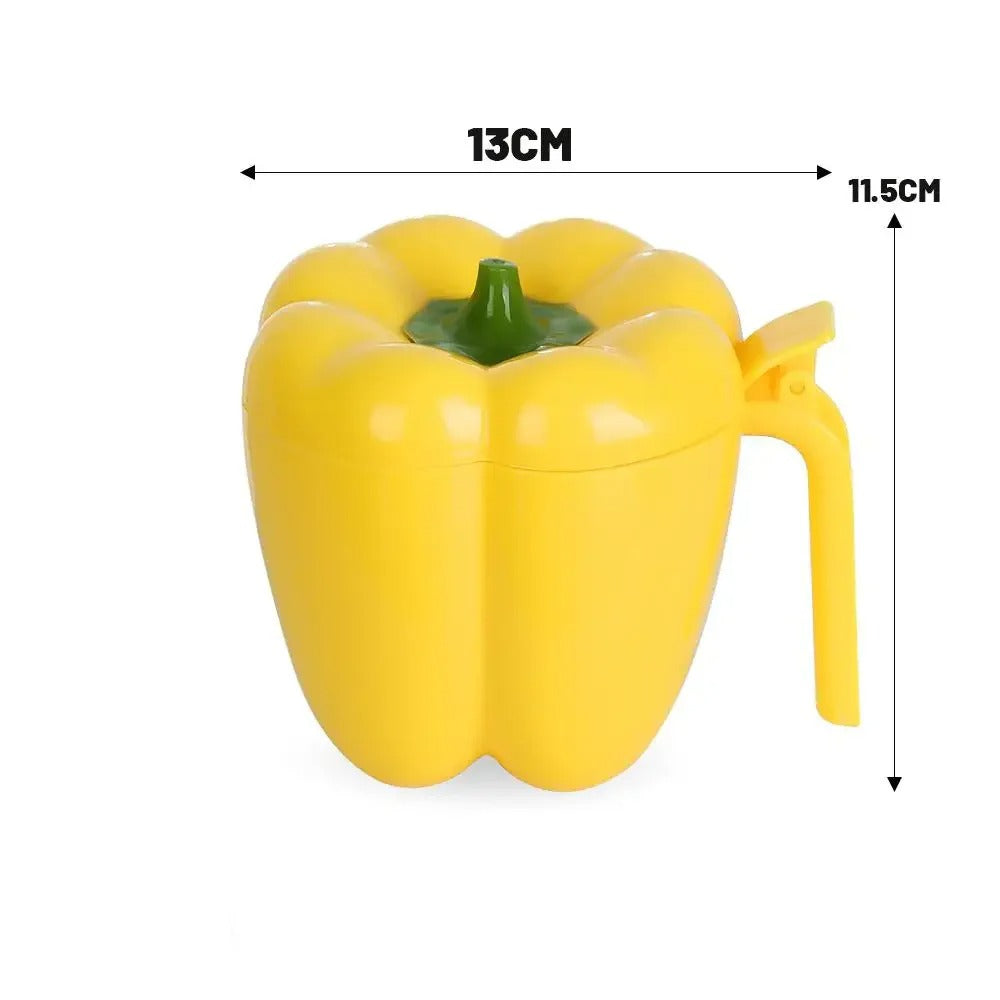 4-in-1 Bell Pepper Spice Jar Set with Spoons